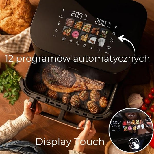 Airfryer XXL 12 Programów – Frytkownica Beztłuszczowa 8,8L RapidAir - Darmowa Wysyłka