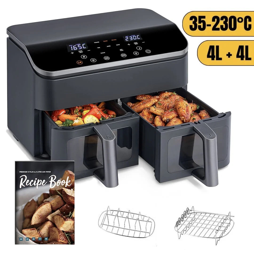 Frytkownica beztłuszczowa 10 l z zawartości koszem, moc 1800 W, klasa A++ | Dostawa Bezpłatna | 50% OFF